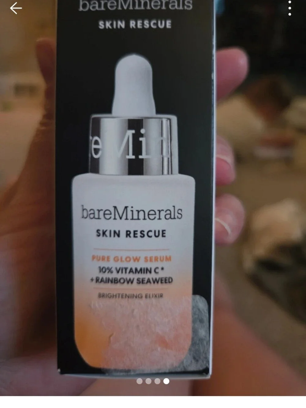 bareMinerals Pure Glow Serum White with Orange Accents
